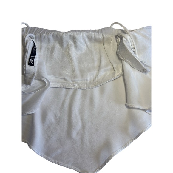 Zara Women's Top Size XS‎ Color White Sleeveless Preowned Good Condition - Picture 7 of 10